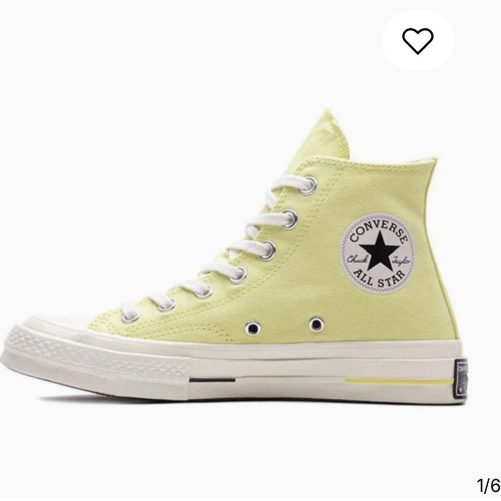 Converse Chuck Taylor All Star 70 Hi Light Yellow Sneakers Shoes Size M 11 W 13‎